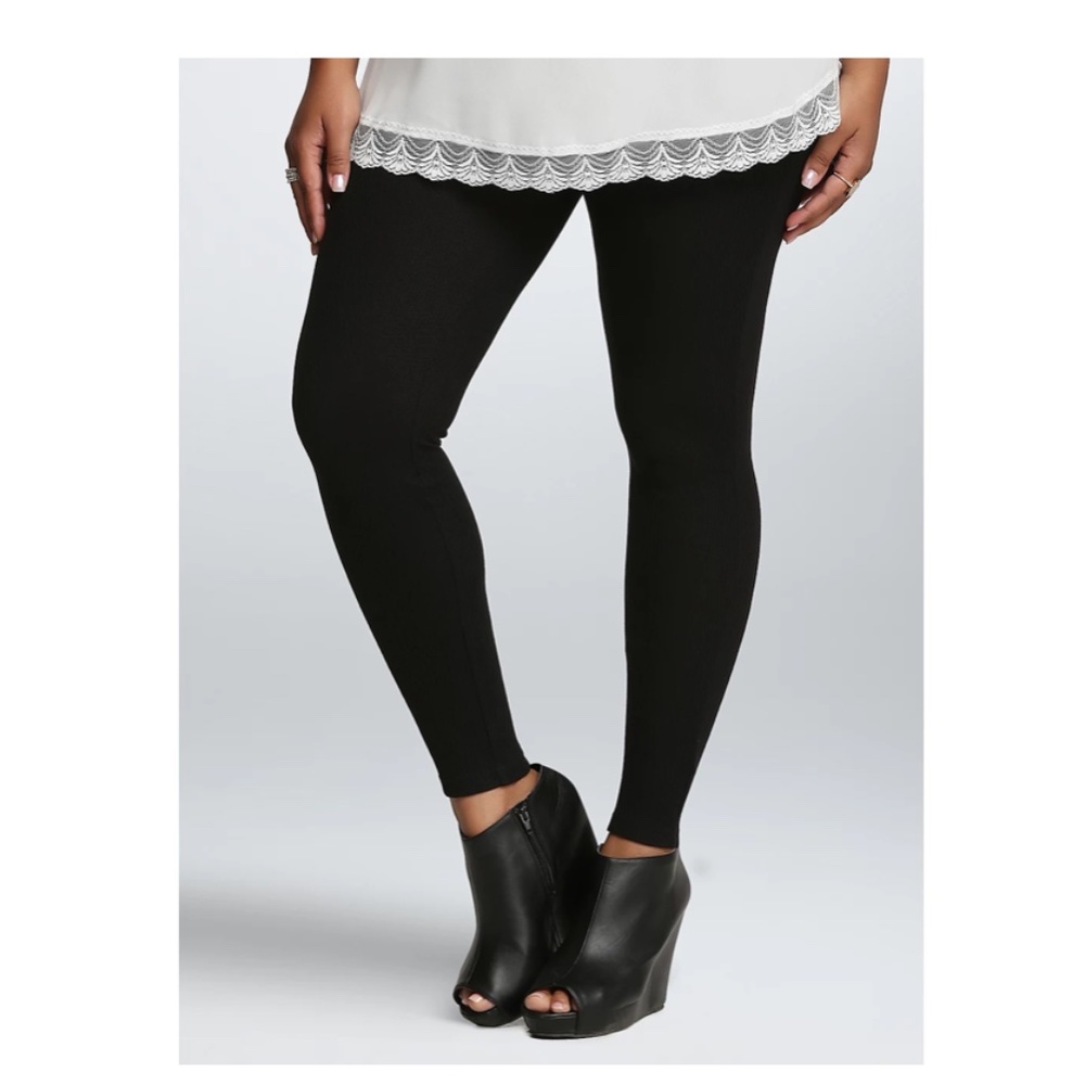 TORRID Black Thermal Ribbed Leggings Size 0X